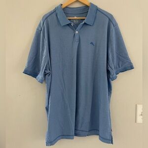 Mens Tommy Bahama Blue Short Sleeve Polo Shirt